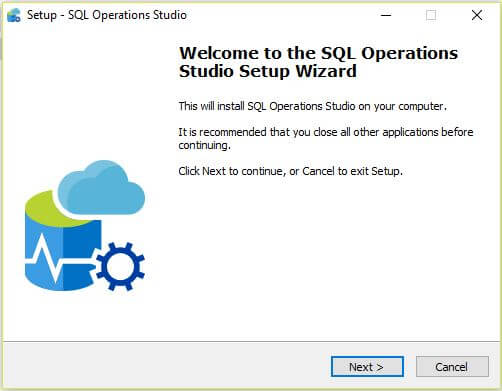 SQL Operations Studio Installation