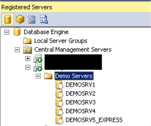 Demo Servers group in CMS