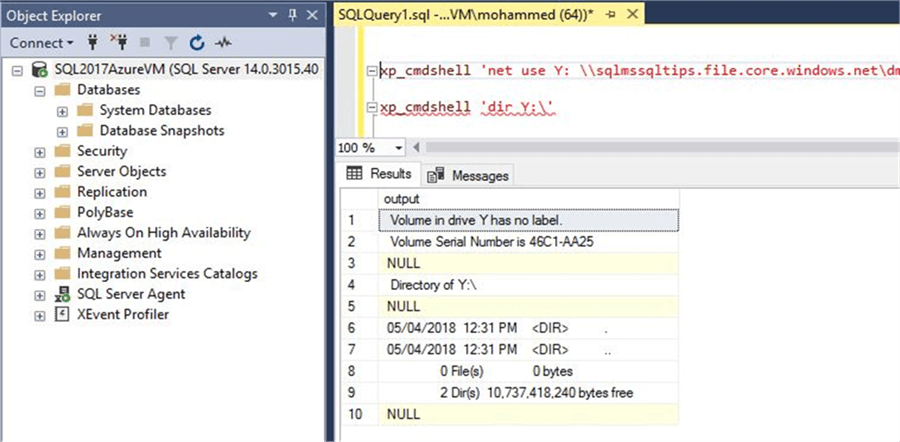 Run command shell in SQL Server