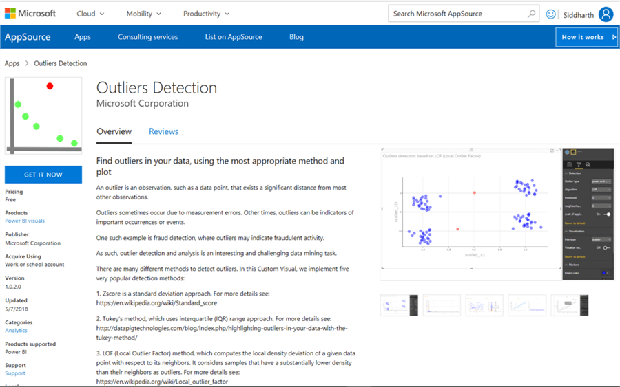 Outlier Detection Chart - Description: Outlier Detection Chart