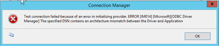 connection manager error