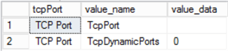 dynamic tcp port info