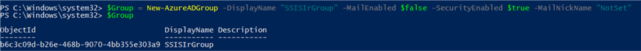 create new AD group in PowerShell