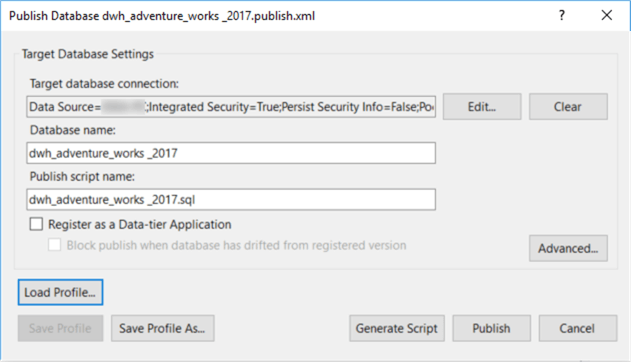 A screenshot shows how to configure target database settings.