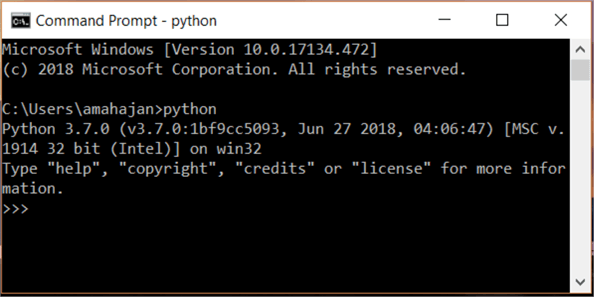 Execute Python in Windows Command Prompt