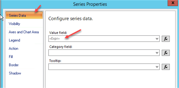 Series Properties - expression as value field