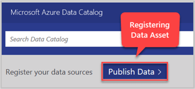 Publish Data - Registering Data Asset