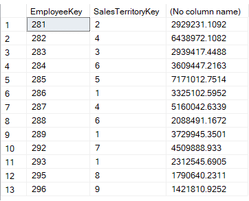 using exists when matching on multiple columns