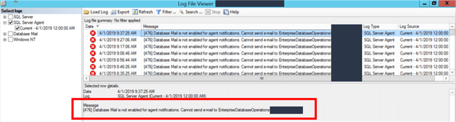 SQL Server Agent Unable to Send Email