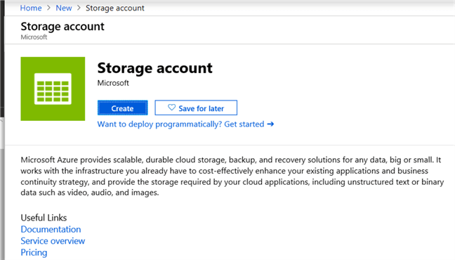 add storage account in Azure File Services