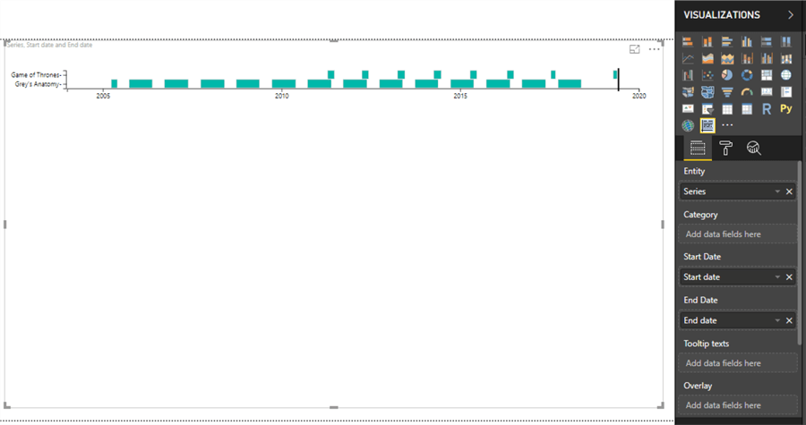 Power BI As-Timeline visual