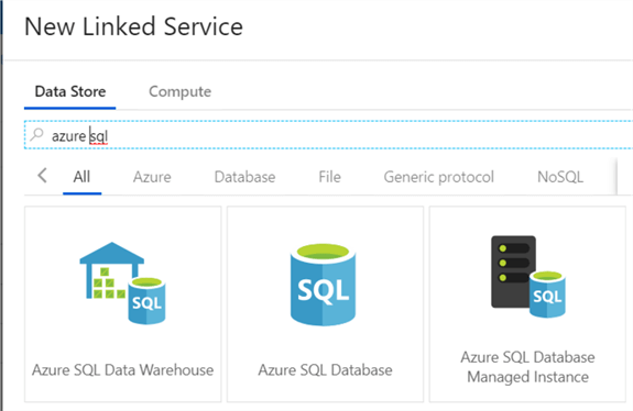 connector to Azure SQL DB