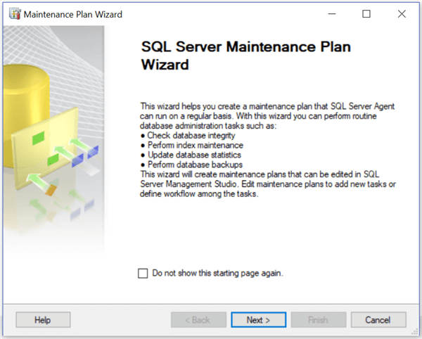 sql server maintenance plan