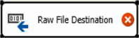 Raw file destination component