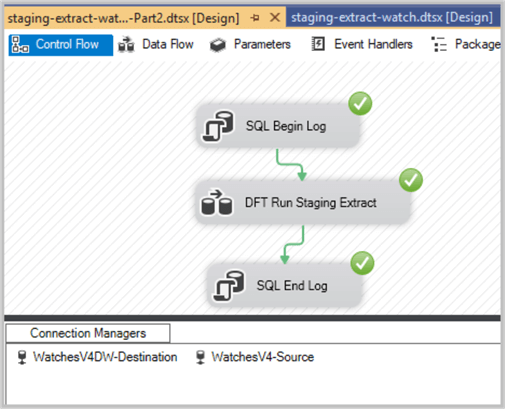 Staging extract SSIS Package