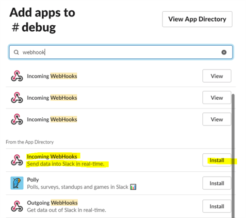 enable app webhooks