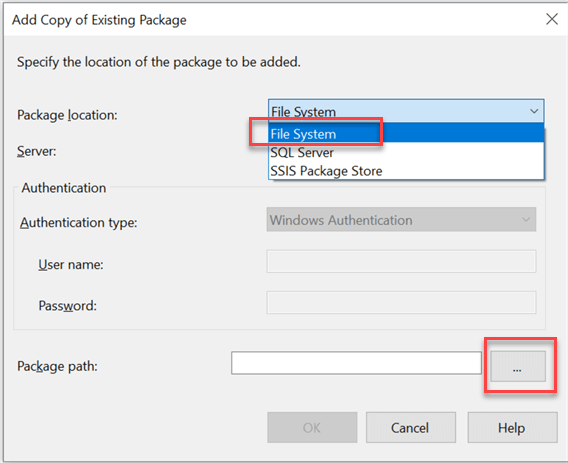 add existing package