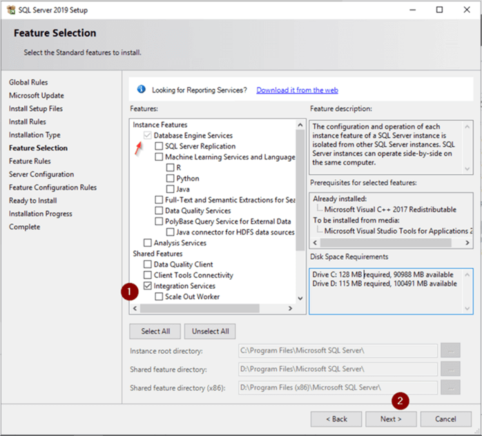SSIS Install Screen 8