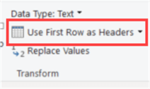 use first row as header