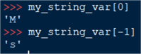 string indexing