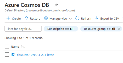 cosmos db continuous backups