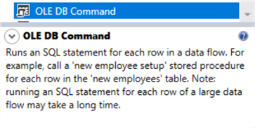 ole db command usage info