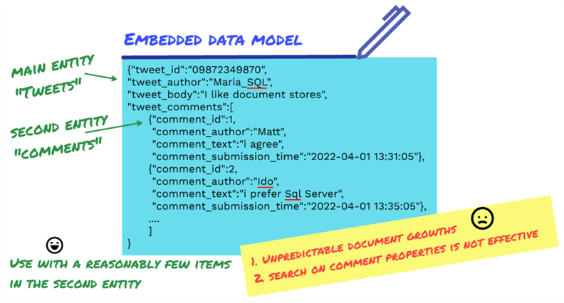 Embedded data model