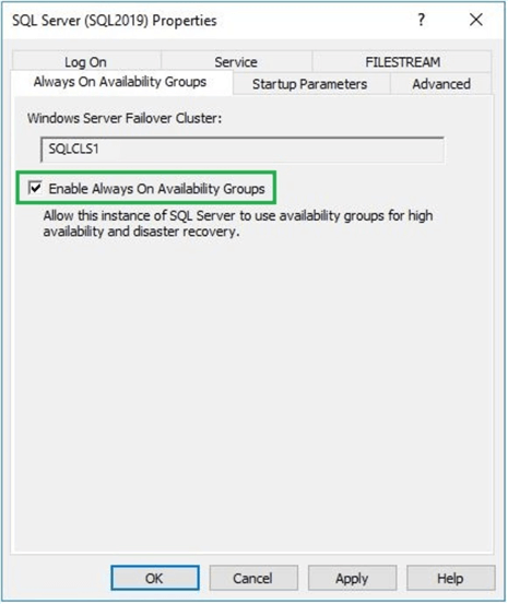 Enable Always On Availability group