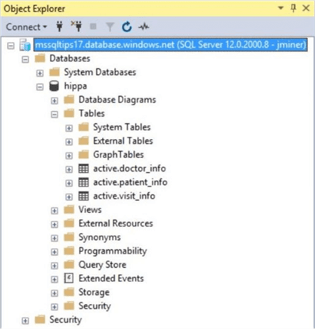 Enable Auditing - Azure SQL MI - HIPPA Sample Database