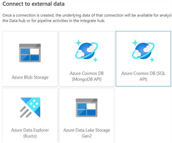 connect to external data step 2