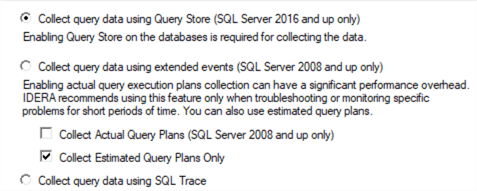 sql diagnostic manager performance collection
