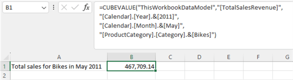 Figure 22 Get values from the data model directly