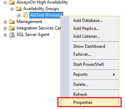 Access Backup Preferences in AG