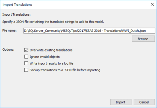 import translation file