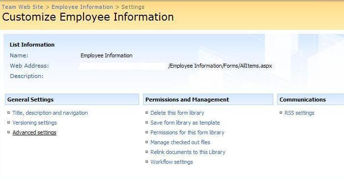customize employee information