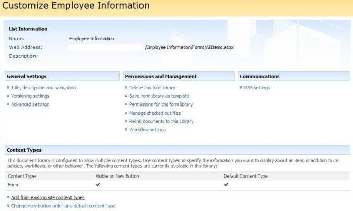 customize employee information