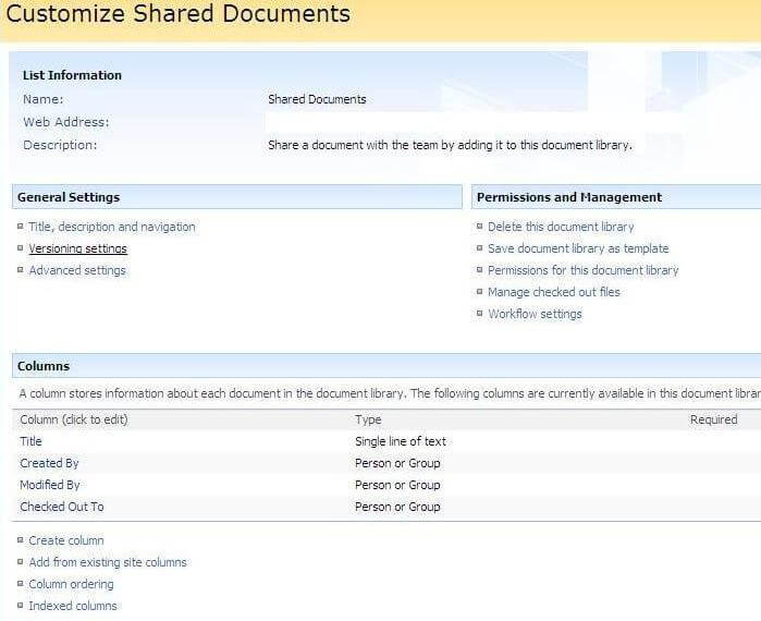 customize shared documents