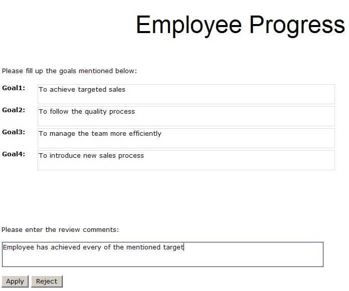 employee progress