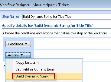 build dynamic string