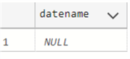 datename null values