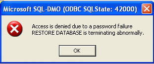 restore database