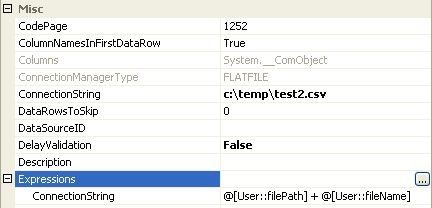 ssis variable expressions