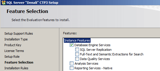 sql server features