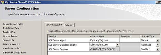 sql server configuration setup