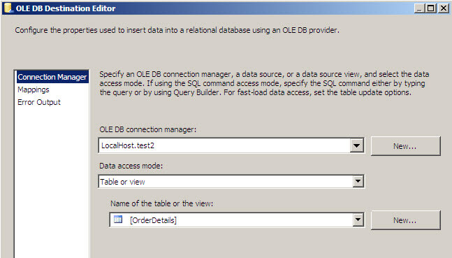 If we do not use the fast load option, the elapsed time would be 2 minutes and 21 seconds