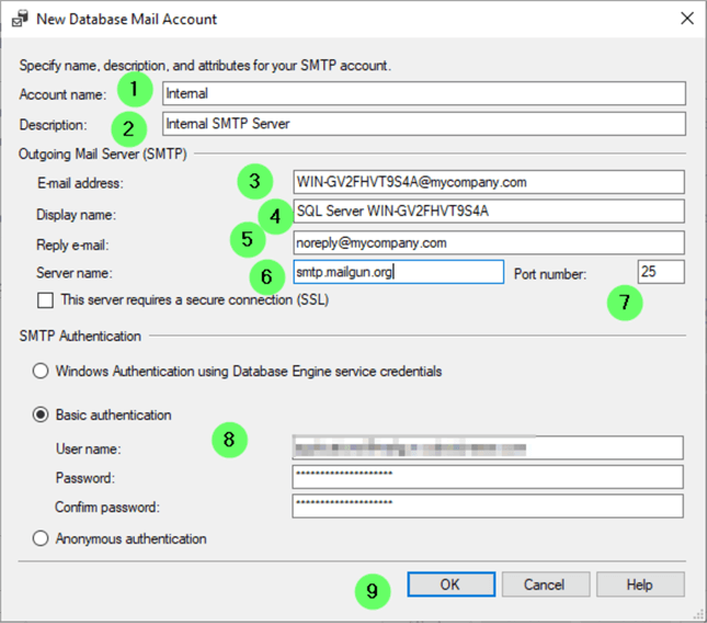 Configure Database Mail Wizard 5