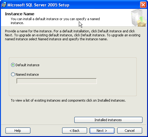 SQL2005 Setup