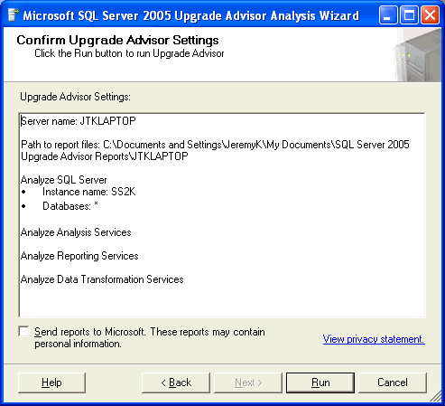SQLServer2005UpgradeAdvisor 8