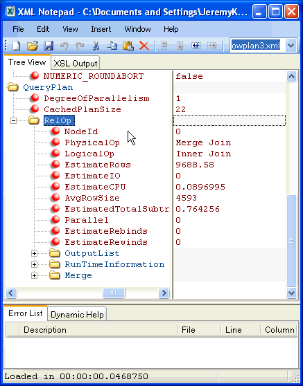 XMLNotePad2007 SETSTATISTICSXML