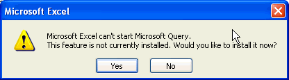 excel install feature